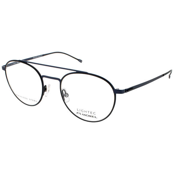 LIGHTEC-MOREL LIGHTEC-30093L-NB12-50 Eyeglasses Eye Glasses NB12 BLACK/BLUE Auth - Picture 1 of 1